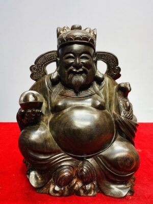 Thần Tài Ngồi Gỗ Trắc