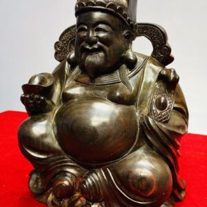 Thần Tài Ngồi Gỗ Trắc