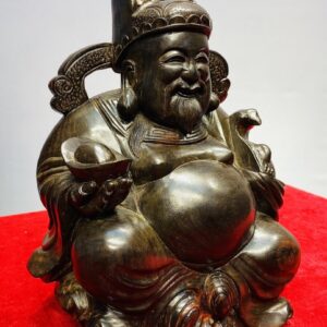 Thần Tài Ngồi Gỗ Trắc
