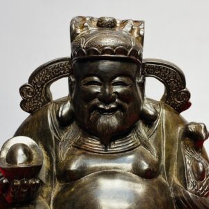 Thần Tài Ngồi Gỗ Trắc