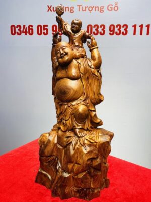 Di Lạc Hoan Hỷ Cõng Tiểu Gỗ Cẩm Lai