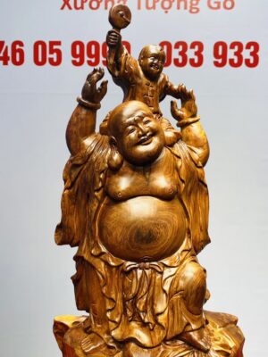 Di Lạc Hoan Hỷ Cõng Tiểu Gỗ Cẩm Lai