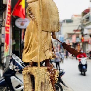 Quan Công Cầm Đao Hàng Long Gỗ Hương