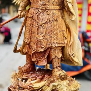 Quan Công Cầm Đao Hàng Long Gỗ Hương