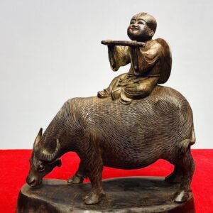 Mục Đồng Chăn Trâu Gỗ Trắc