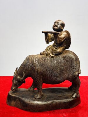 Mục Đồng Chăn Trâu Gỗ Trắc