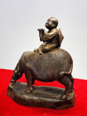 Mục Đồng Chăn Trâu Gỗ Trắc