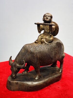 Mục Đồng Chăn Trâu Gỗ Trắc