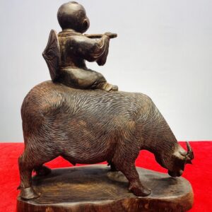 Mục Đồng Chăn Trâu Gỗ Trắc