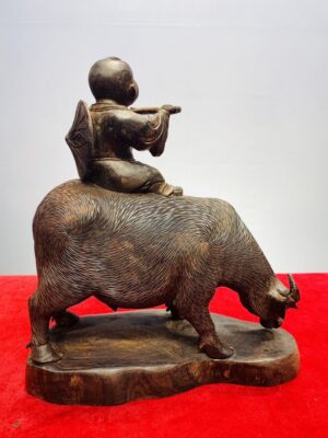 Mục Đồng Chăn Trâu Gỗ Trắc
