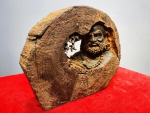 Diện Đạt Ma Gỗ Trắc