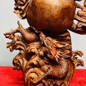 Di Lạc Vác Nấm Linh Chi Tam Tiểu Long Phượng Nghê Gỗ Sưa