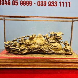Di Lạc Ngũ Tiểu Ngồi Bao Tiền Gỗ Hoàng Đàn