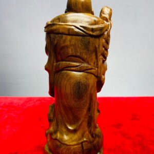 Di Lạc Chúc Phúc Đứng Bao Tiền Gỗ Bách Xanh