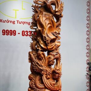 Đạt Ma Hàng Tam Long Gỗ Hương