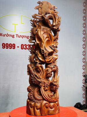 Đạt Ma Hàng Tam Long Gỗ Hương