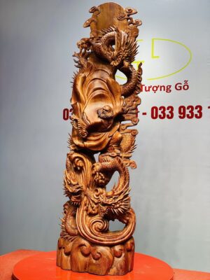 Đạt Ma Hàng Tam Long Gỗ Hương