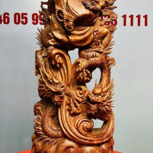 Đạt Ma Hàng Tam Long Gỗ Hương