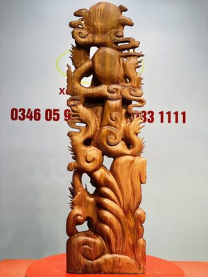 Đạt Ma Hàng Tam Long Gỗ Hương