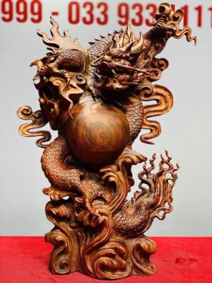 Nhất Long Vờn Ngọc Gỗ Sưa