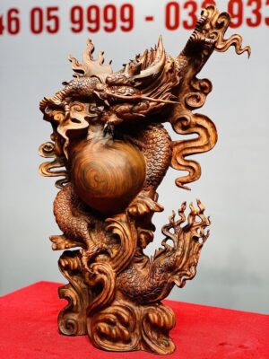 Nhất Long Vờn Ngọc Gỗ Sưa