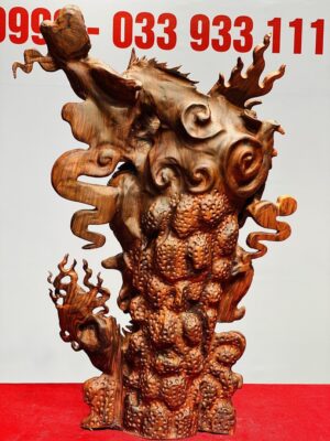 Nhất Long Vờn Ngọc Gỗ Sưa