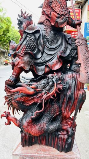 Quan Công Phục Long Gỗ Trắc