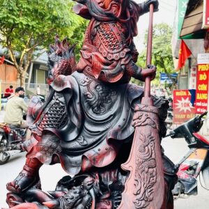 Quan Công Phục Long Gỗ Trắc