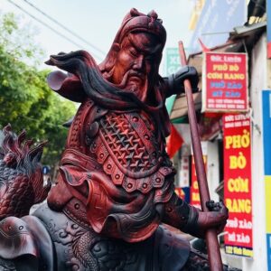 Quan Công Phục Long Gỗ Trắc