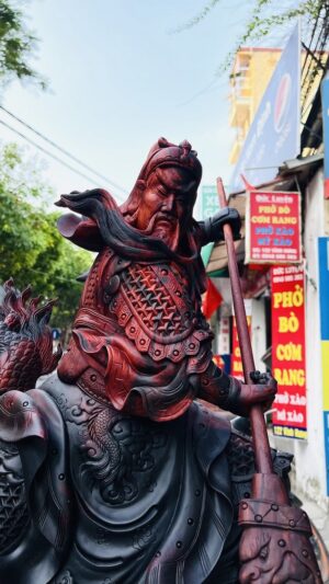 Quan Công Phục Long Gỗ Trắc