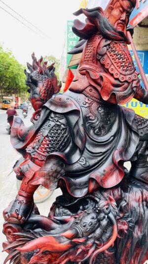 Quan Công Phục Long Gỗ Trắc