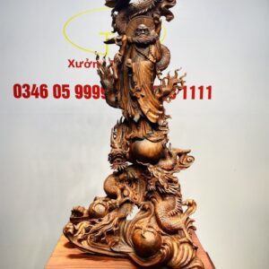 Đạt Ma Tam Long Tam Ngọc Gỗ Sưa