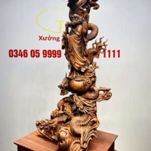 Đạt Ma Tam Long Tam Ngọc Gỗ Sưa