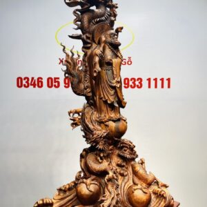 Đạt Ma Tam Long Tam Ngọc Gỗ Sưa