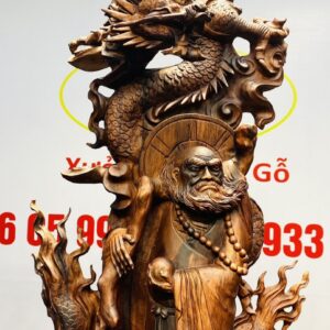 Đạt Ma Tam Long Tam Ngọc Gỗ Sưa
