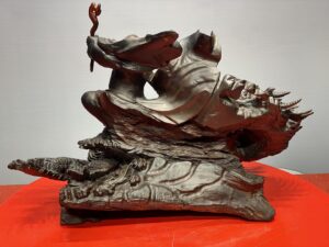 Đạt Ma Múa Võ Hàng Long Gỗ Trắc