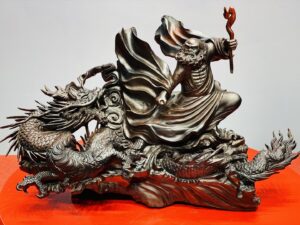 Đạt Ma Múa Võ Hàng Long Gỗ Trắc