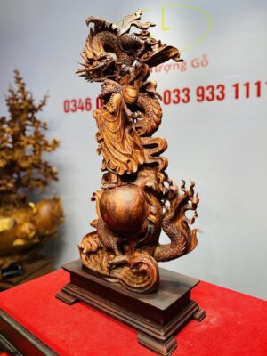 Đạt Ma Hàng Long Ngọc Gỗ Sưa