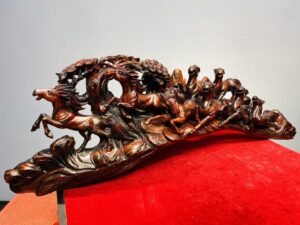Cầu Bát Mã Cây Tùng Gỗ Trắc