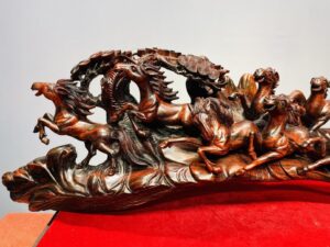 Cầu Bát Mã Cây Tùng Gỗ Trắc