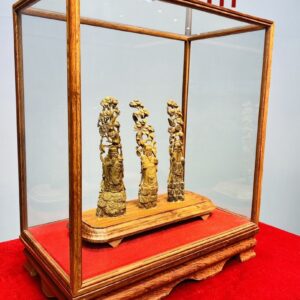 Tam Đa Phúc Lộc Thọ Đứng Tùng Gỗ Hoàng Đàn