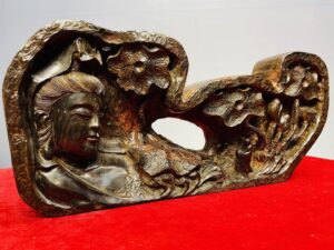 Nhất Tâm Bái Phật Hoa Sen Gỗ Trắc