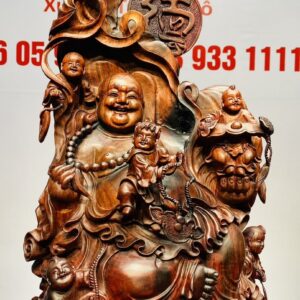 Di Lạc Ngũ Tiểu Ngồi Trống Gỗ Trắc