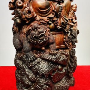 Di Lạc Ngũ Tiểu Ngồi Trống Gỗ Trắc