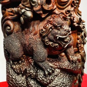 Di Lạc Ngũ Tiểu Ngồi Trống Gỗ Trắc