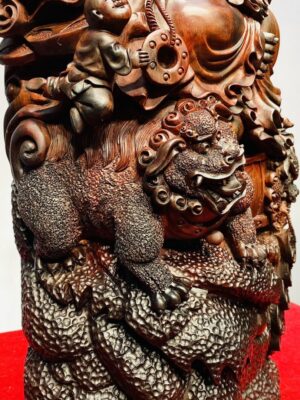 Di Lạc Ngũ Tiểu Ngồi Trống Gỗ Trắc