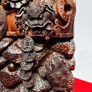 Di Lạc Ngũ Tiểu Ngồi Trống Gỗ Trắc