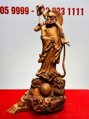 Đạt Ma Phục Song Nghê Gỗ Sưa