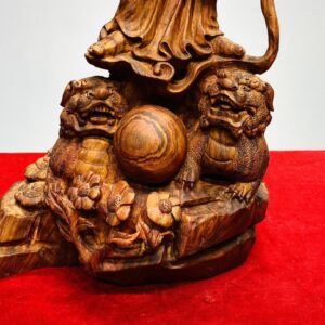Đạt Ma Phục Song Nghê Gỗ Sưa