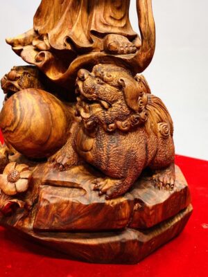 Đạt Ma Phục Song Nghê Gỗ Sưa